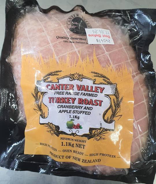 Frozen Turkey Roast with Cranberry & Apple Stuffing (1.1kg)